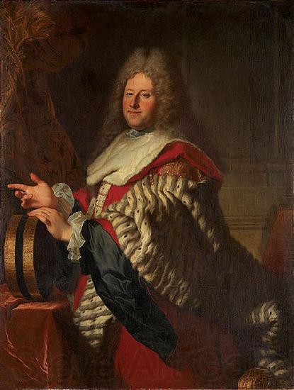 Hyacinthe Rigaud Portrait of Cardin Lebret France oil painting art